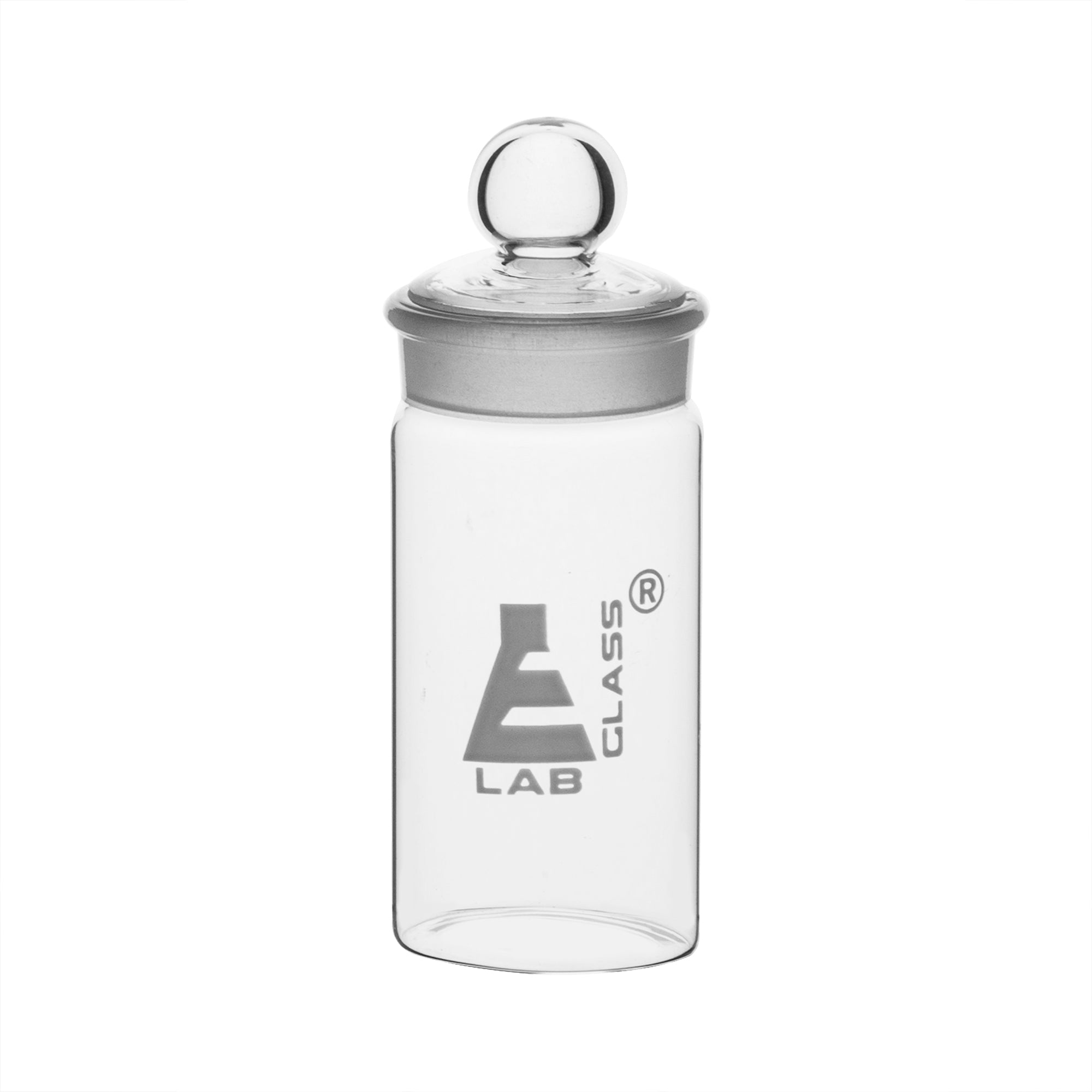 Tall Form Borosilicate Glass Weighing Bottle with Ground Stopper