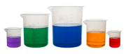 Autoclavable Polypropylene Beaker Set with Raised Graduations