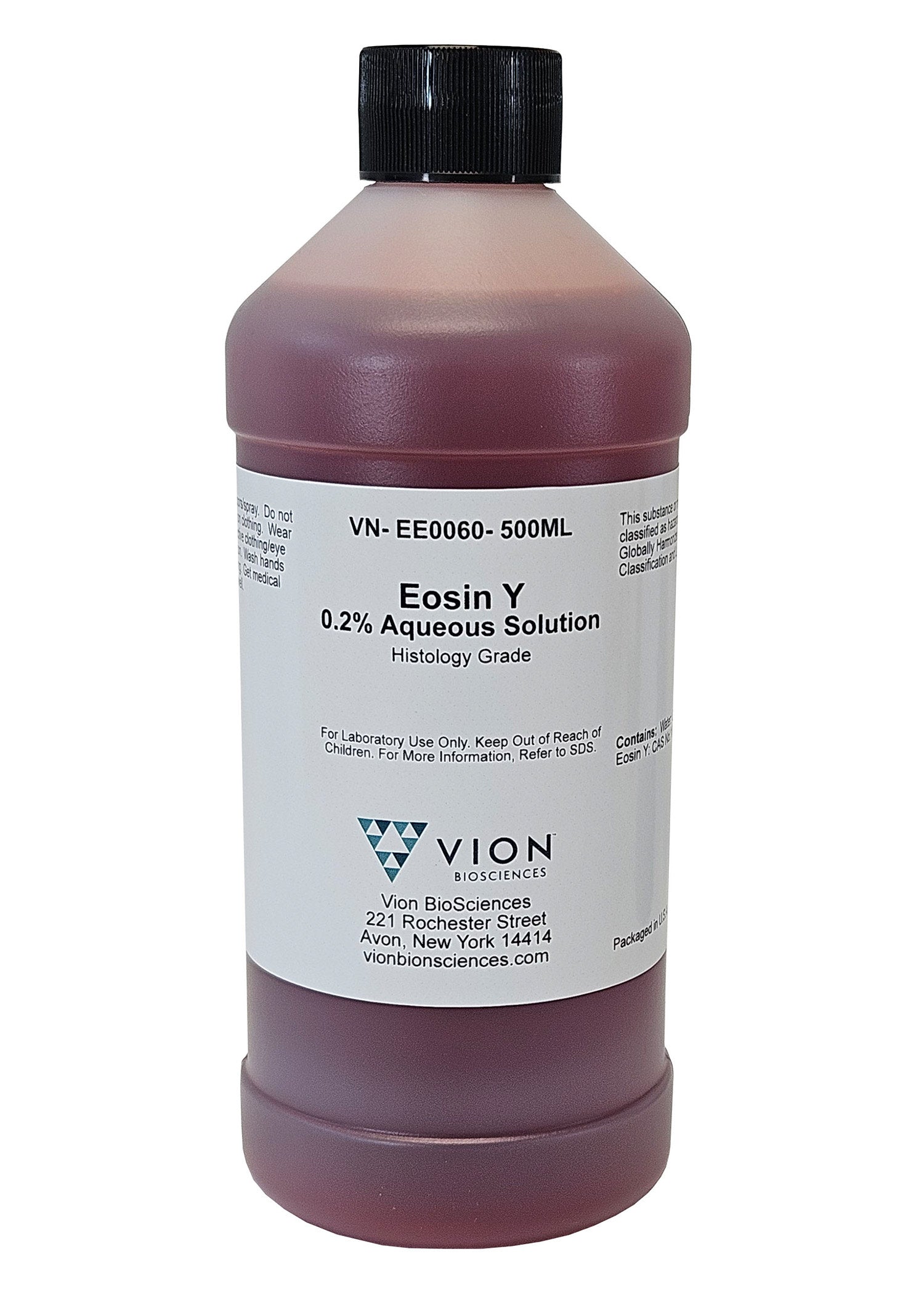 0.2% Eosin Y Cytoplasm and Muscle Fiber Stain Aqueous Solution, 500mL