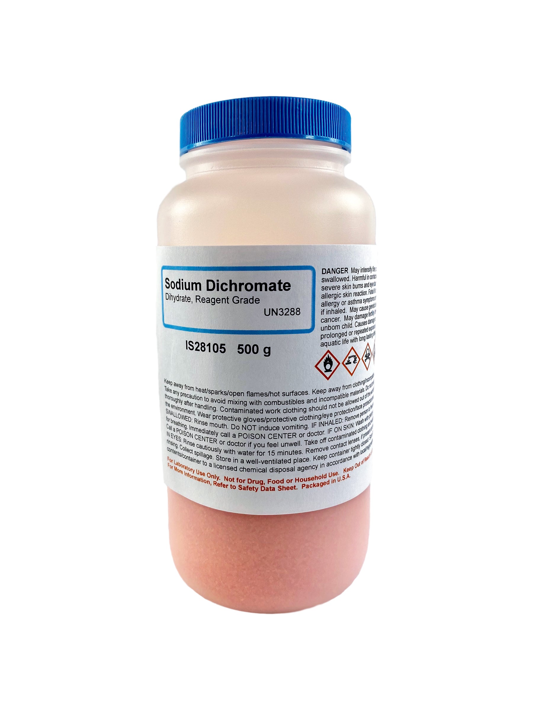 Sodium Dichromate Dihydrate Crystals, 500g, Reagent Grade