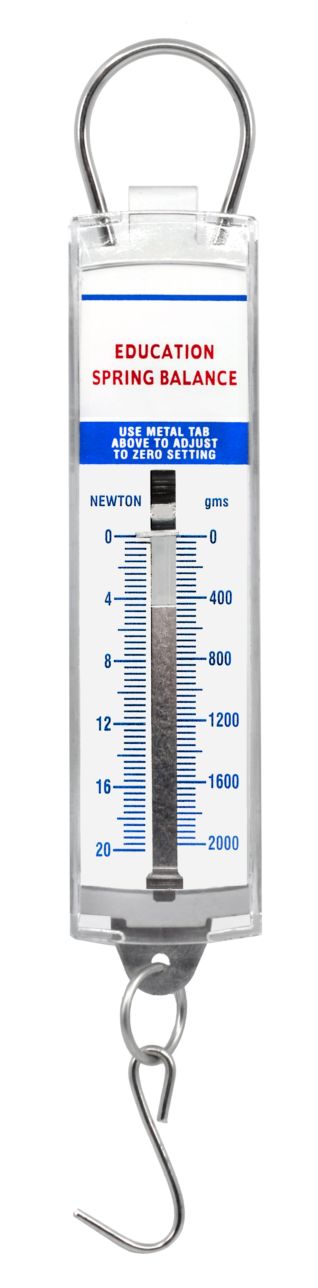 Premium High Resolution Acrylic Spring Balance with Dual Scale