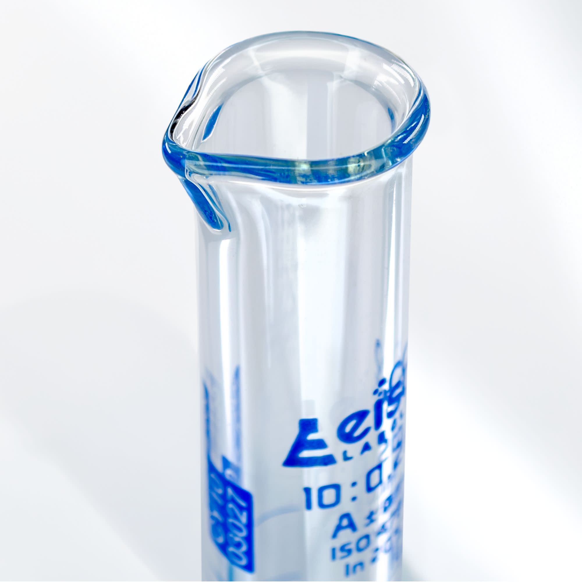 Class A Graduated Cylinder with Individual Work Certificate, 10mL, Hexagonal Base, Borosilicate Glass