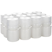 12-Pack Translucent Narrow Mouth HDPE Reagent Bottles with PP Caps, 8mL, -100 to 120°C