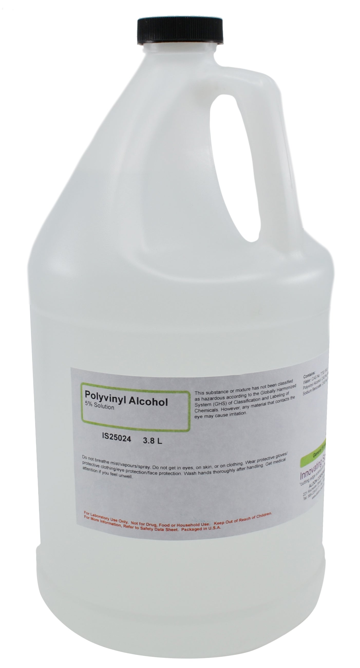 Polyvinyl Alcohol Solution, 5%, 3.8L