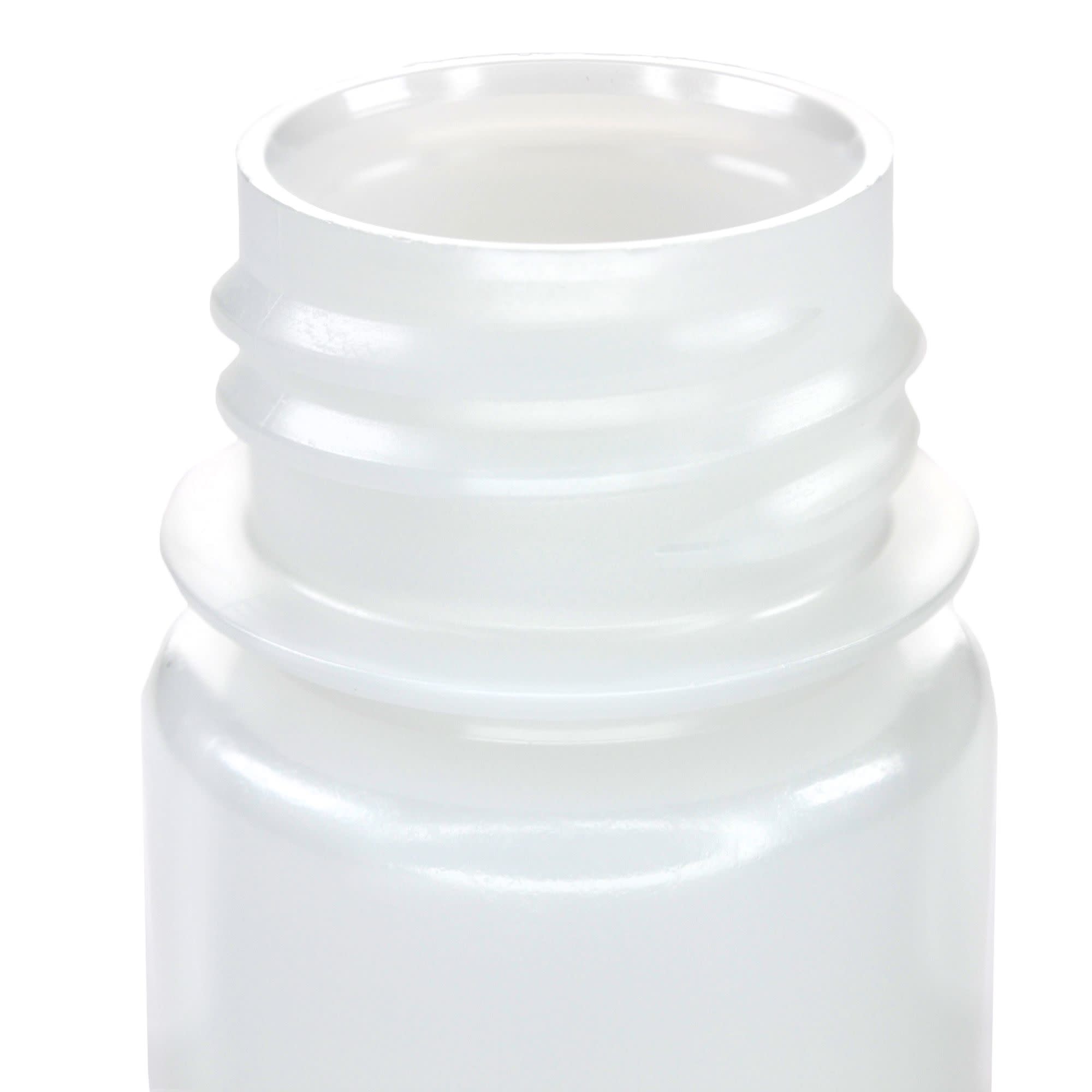 12-Pack Translucent Wide Mouth HDPE Reagent Bottles with PP Caps, 30mL, -100 to 120°C