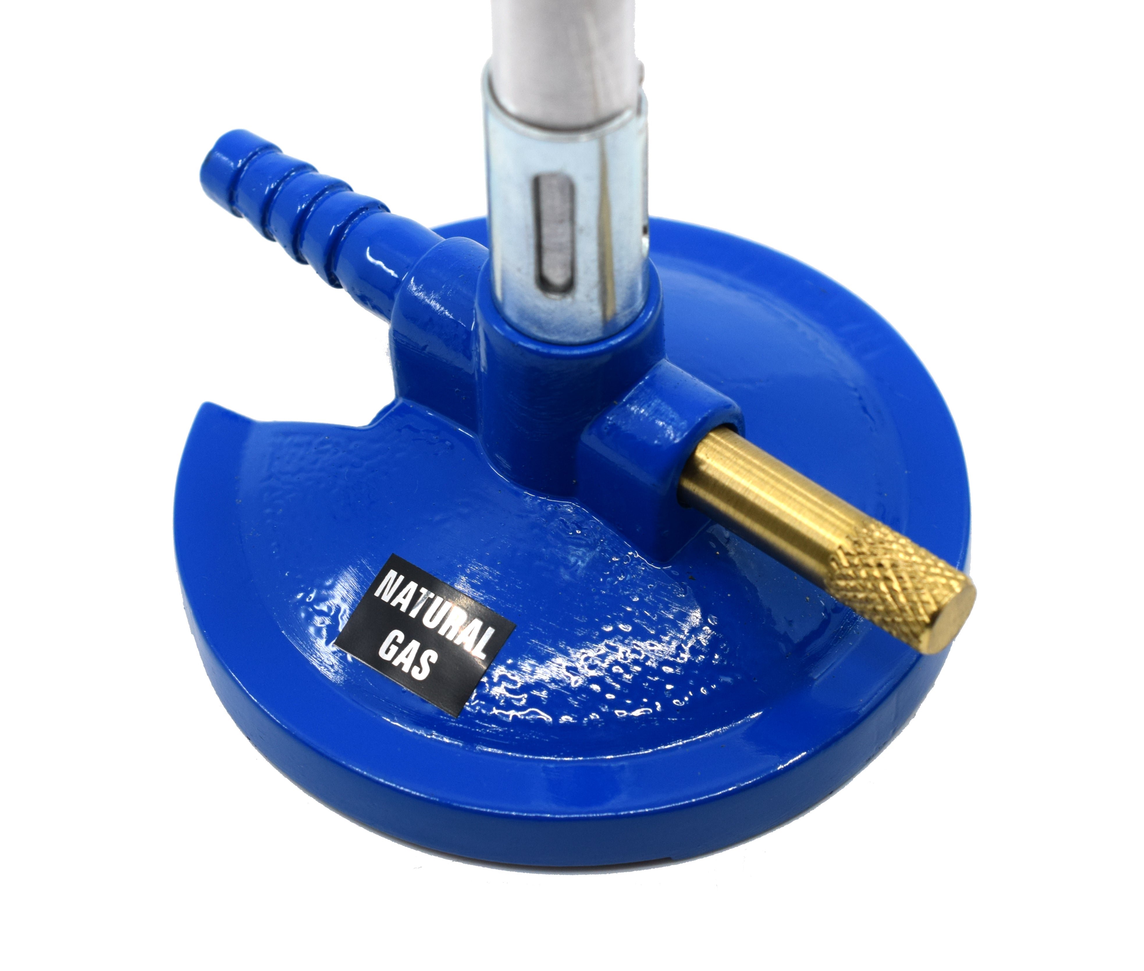 Premium Natural Gas Bunsen Burner with Needle Valve and Flame Stabilizer