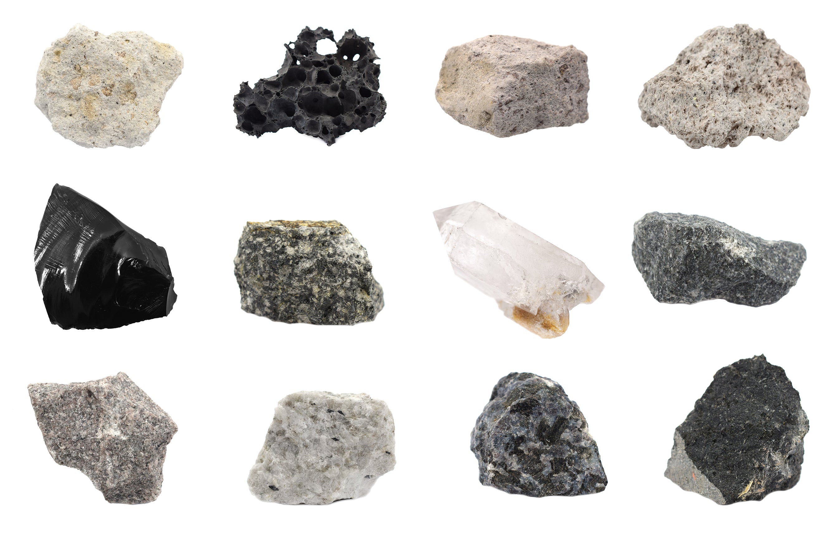 Igneous Rock Specimen Kit, 12-Piece