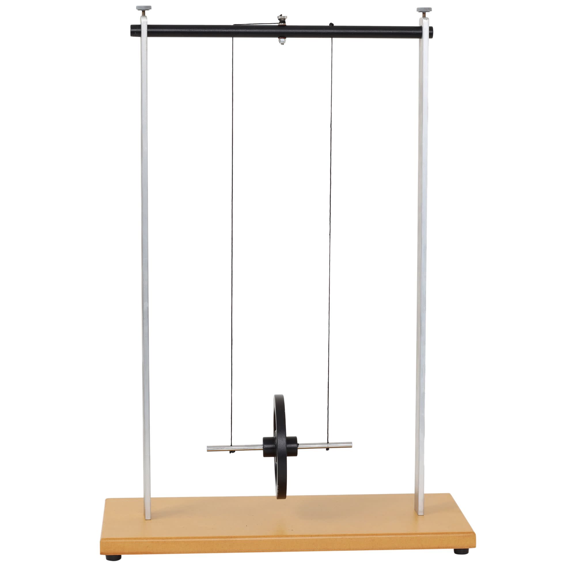 Maxwell Apparatus on Wooden Stand with Metal Flywheel