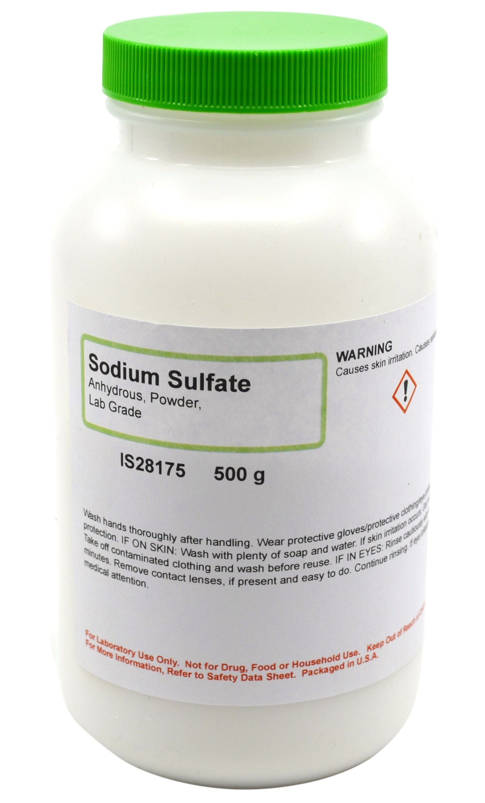 Anhydrous Sodium Sulfate Powder, 500g, Laboratory Grade