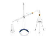 Student Distillation Apparatus Kit with Glassware and Stands, Borosilicate Glass