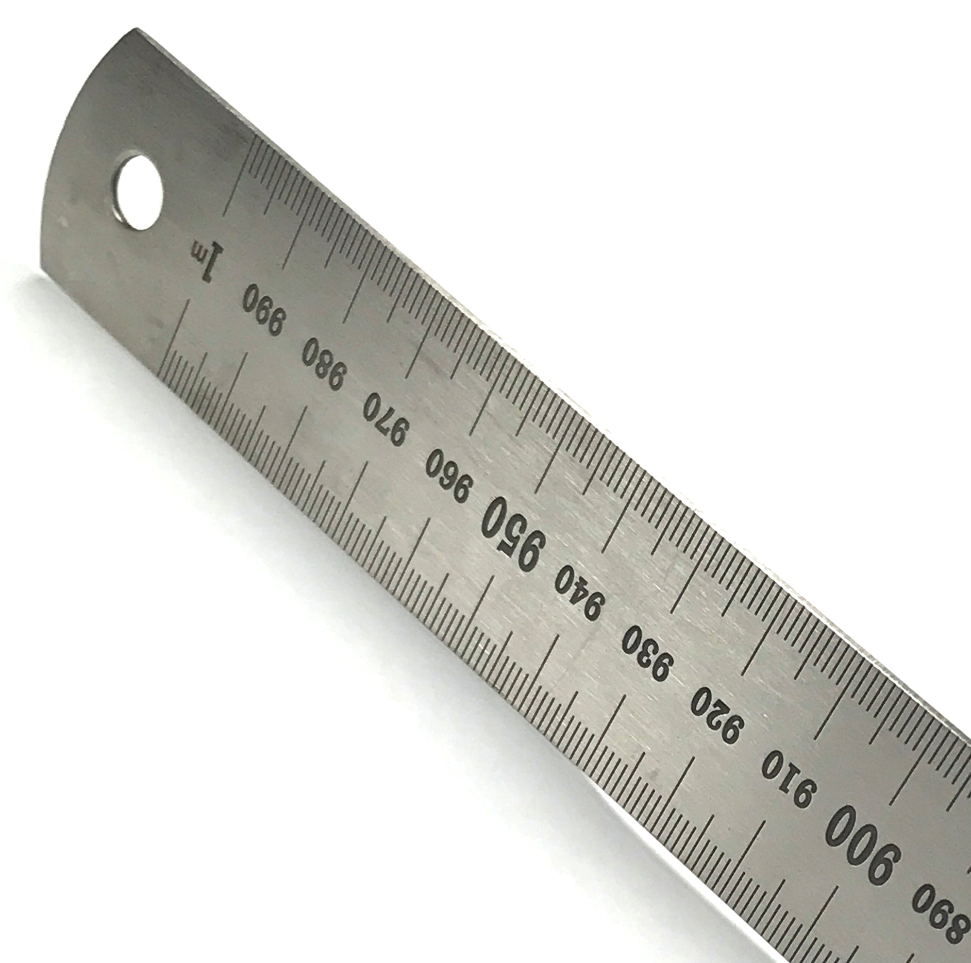 1m Stainless Steel Ruler with Stamped Graduations