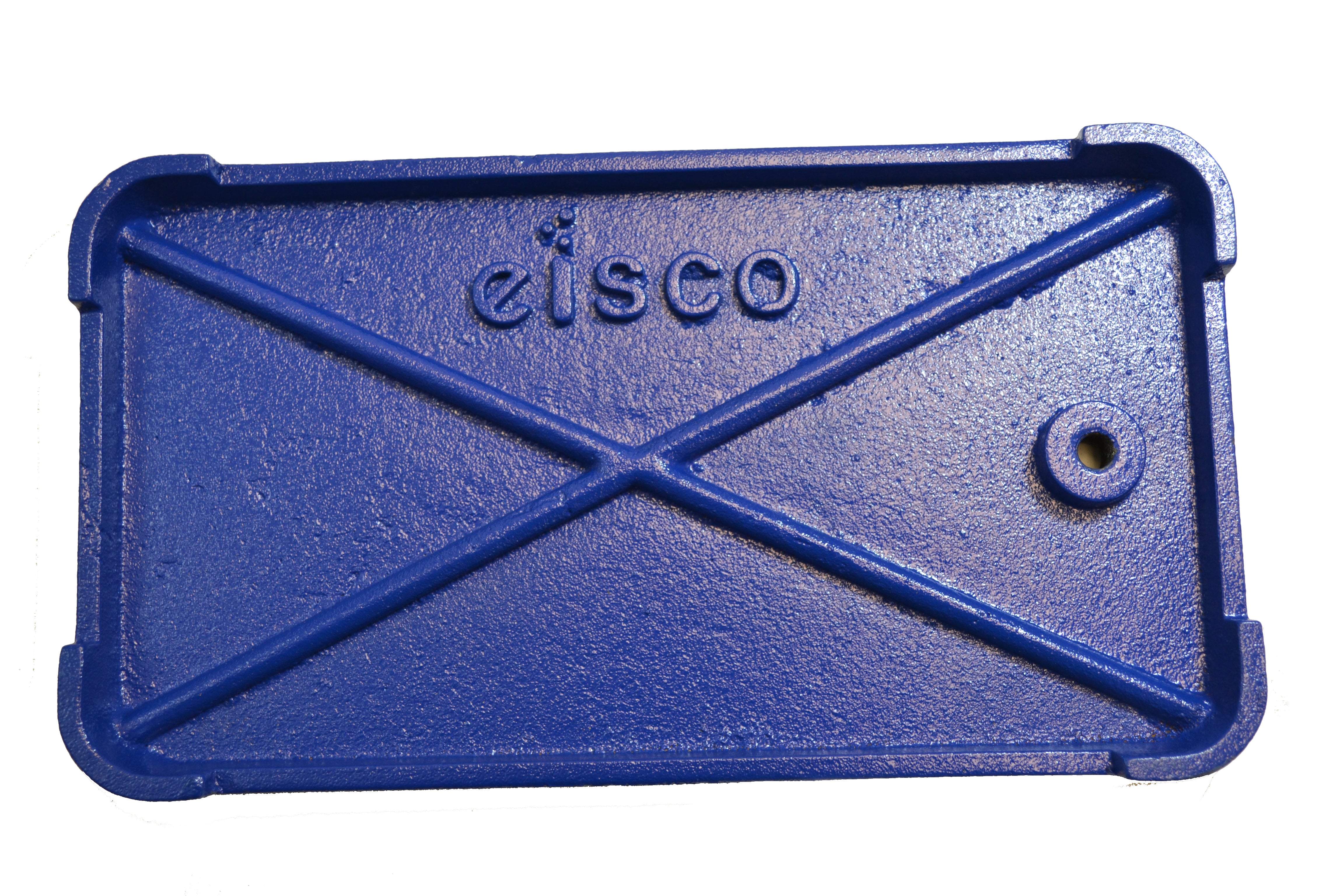 Rectangular Cast Iron Retort Base and Rod Set, 11"x6"