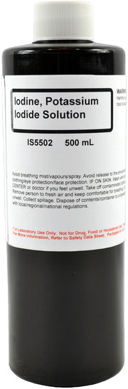 Laboratory Grade Iodine Potassium Iodide Starch Test Solution, 500mL