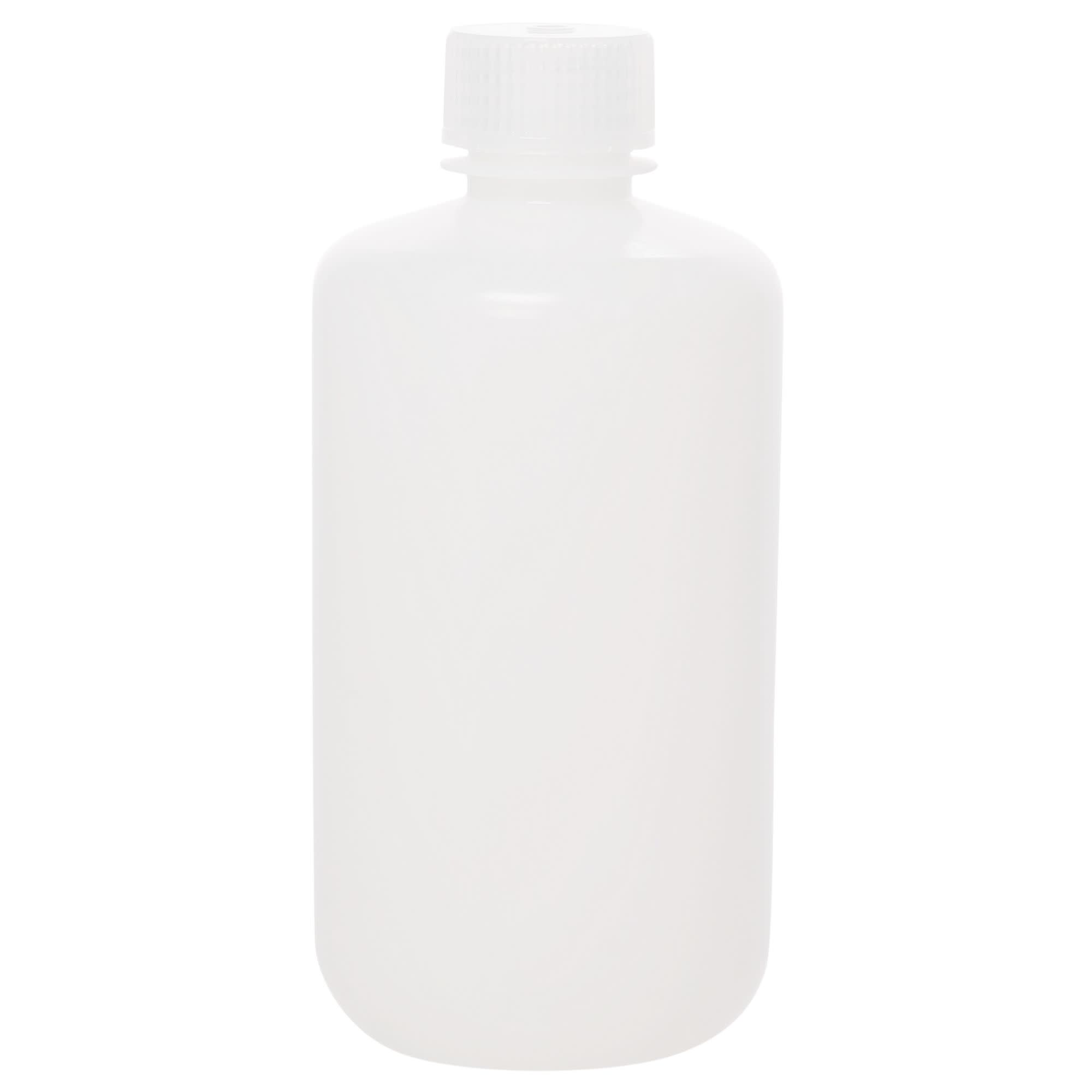 250-Bulk Pack Translucent Narrow Mouth HDPE Reagent Bottles with PP Caps, 250mL, -100 to 120°C