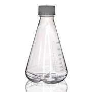 Sterile PETG Erlenmeyer Flask with Baffled Bottom, 1L