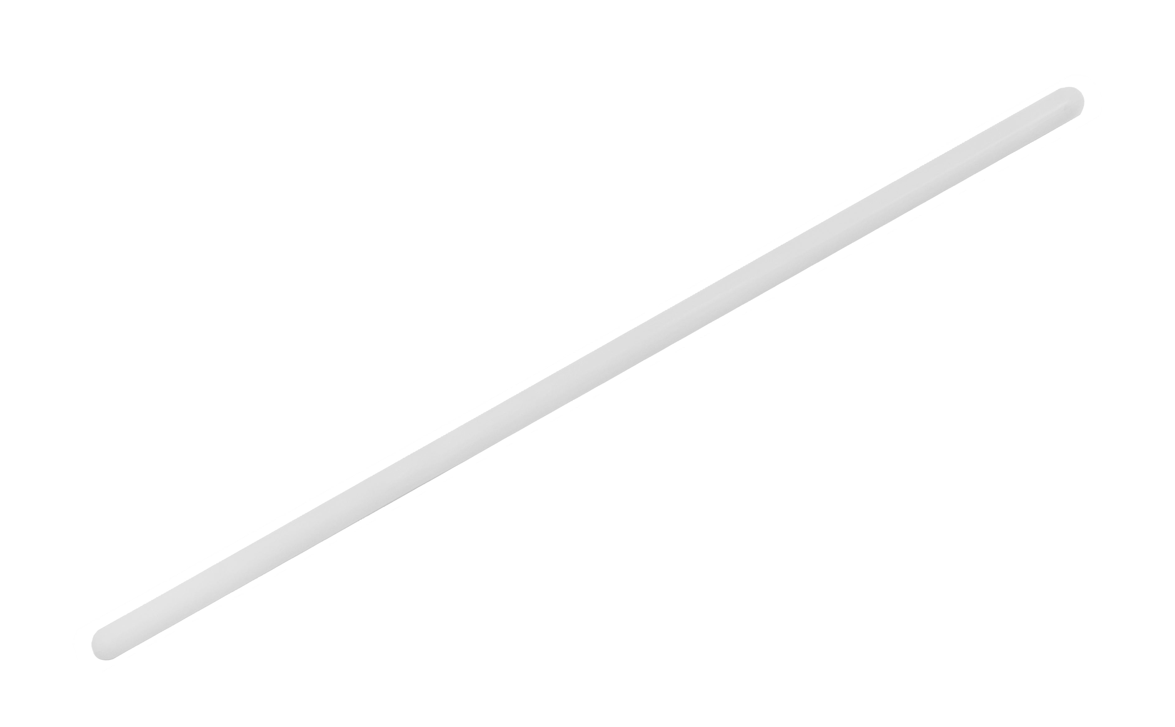 7.9" Polypropylene Stirring Rods with Rounded Ends, 7mm, 12-Pack