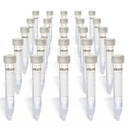 25-Pack Heavy Metal-Free Sterile Polypropylene Centrifuge Tubes with Flat Cap, 15mL