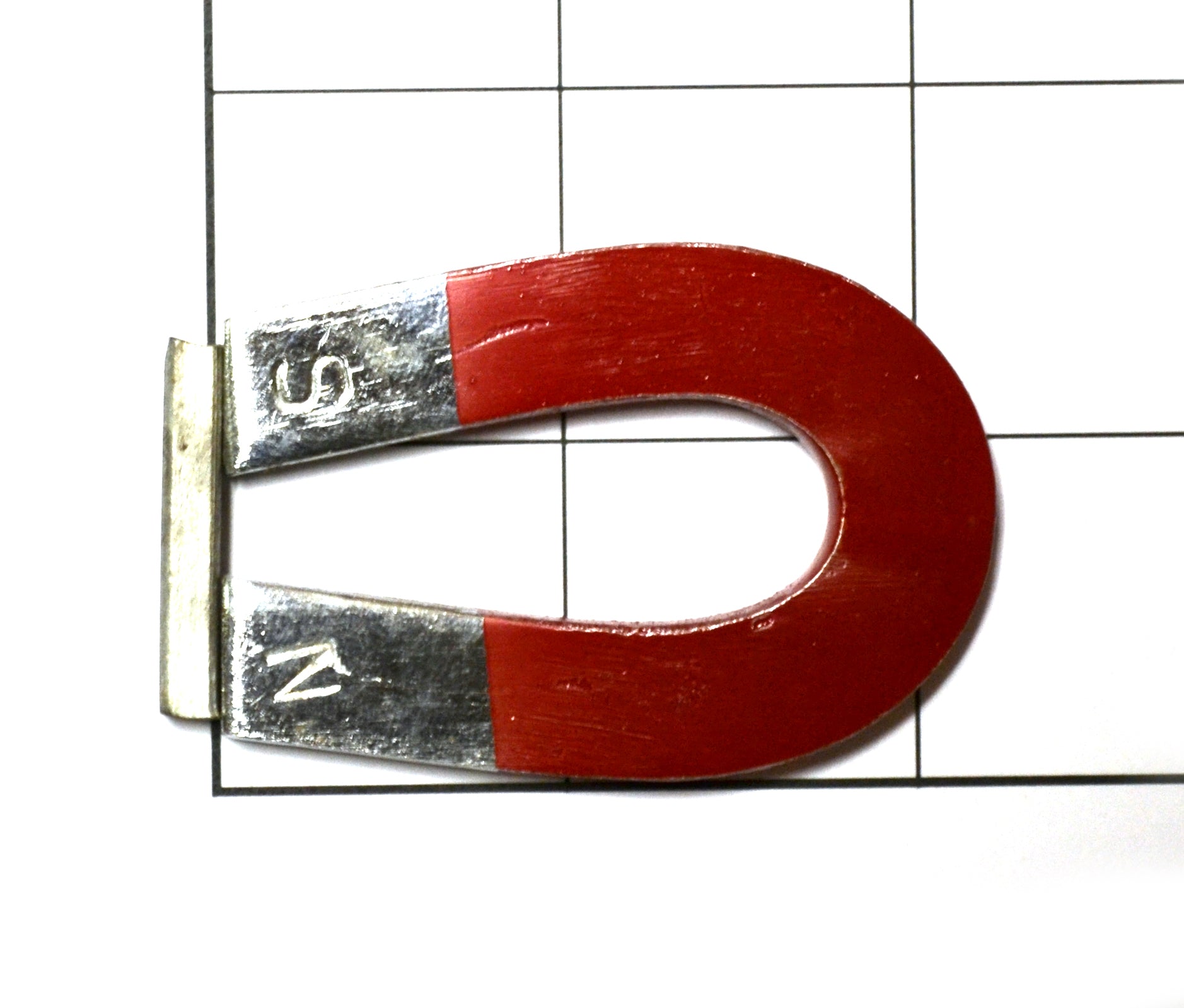 Chrome Steel Horseshoe Magnet, 2.5 x 1.5"