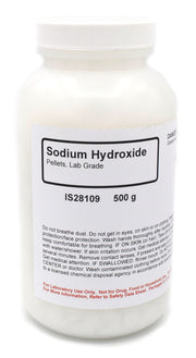 Sodium Hydroxide Pellets, 500g, Laboratory Grade