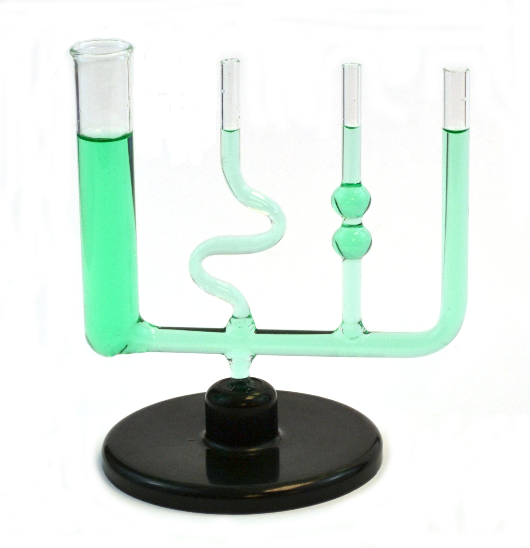 Glass Equilibrium Tubes with Plastic Base, 6.25" Tall