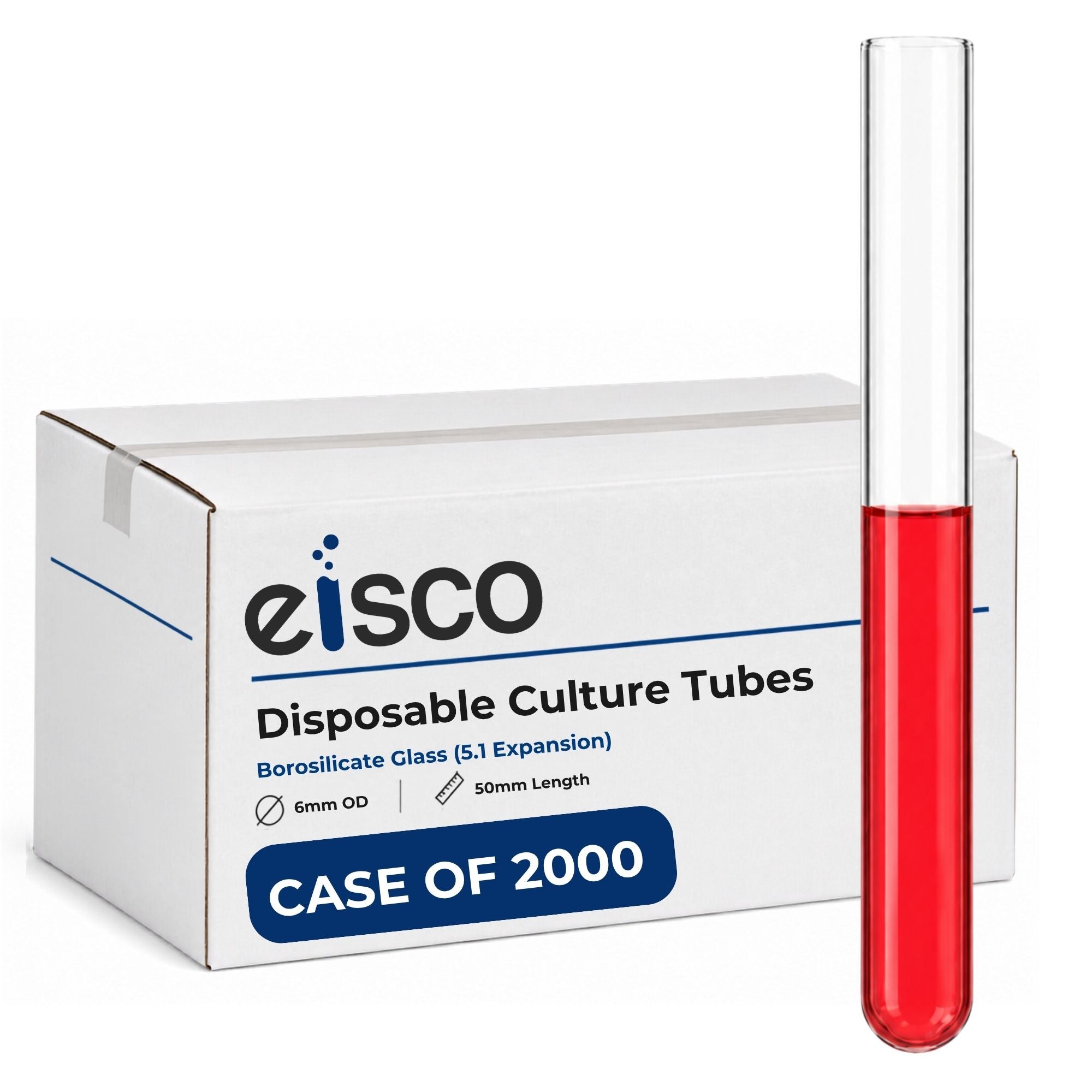 Borosilicate Glass Disposable Culture Tubes