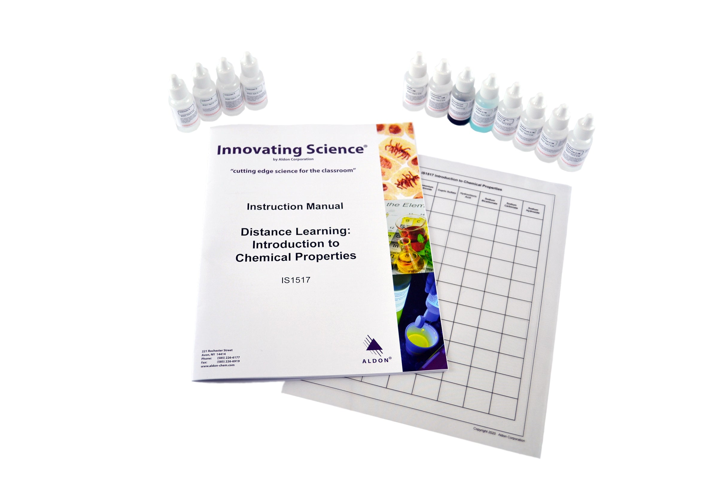 Introduction to Chemical Properties Distance Learning Experiment Kit