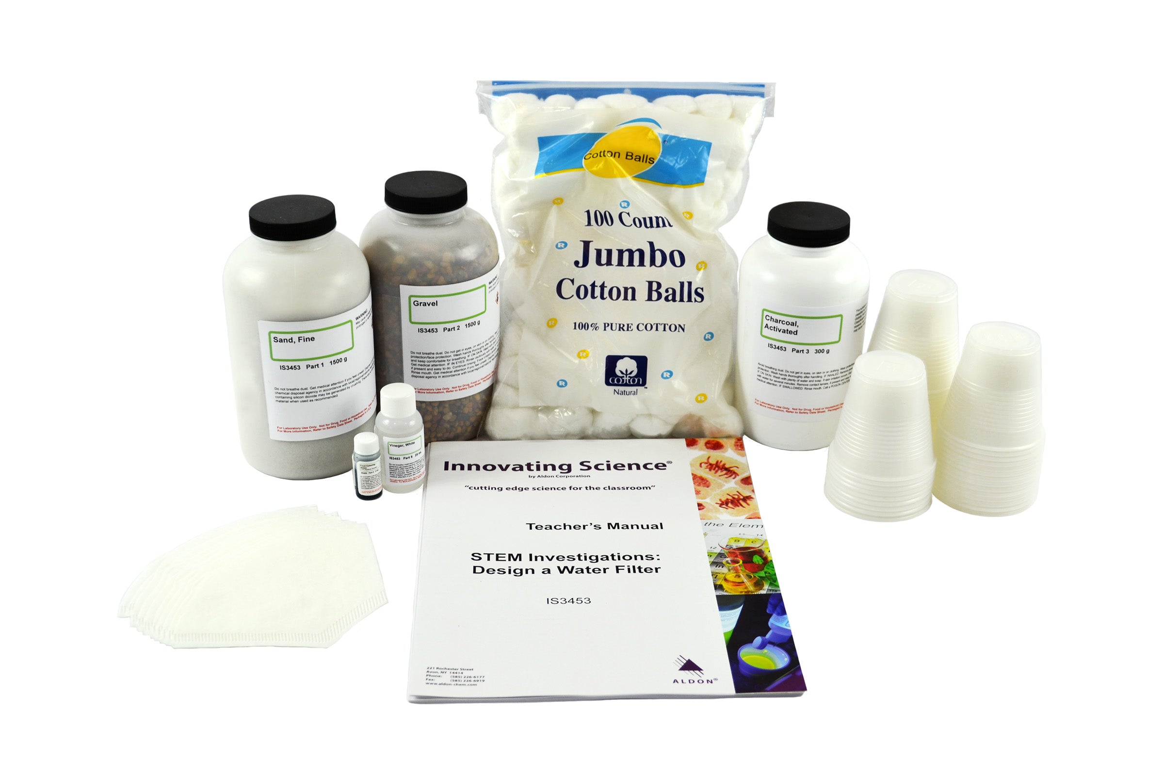 STEM Investigations Design a Water Filter Kit for 15 Groups