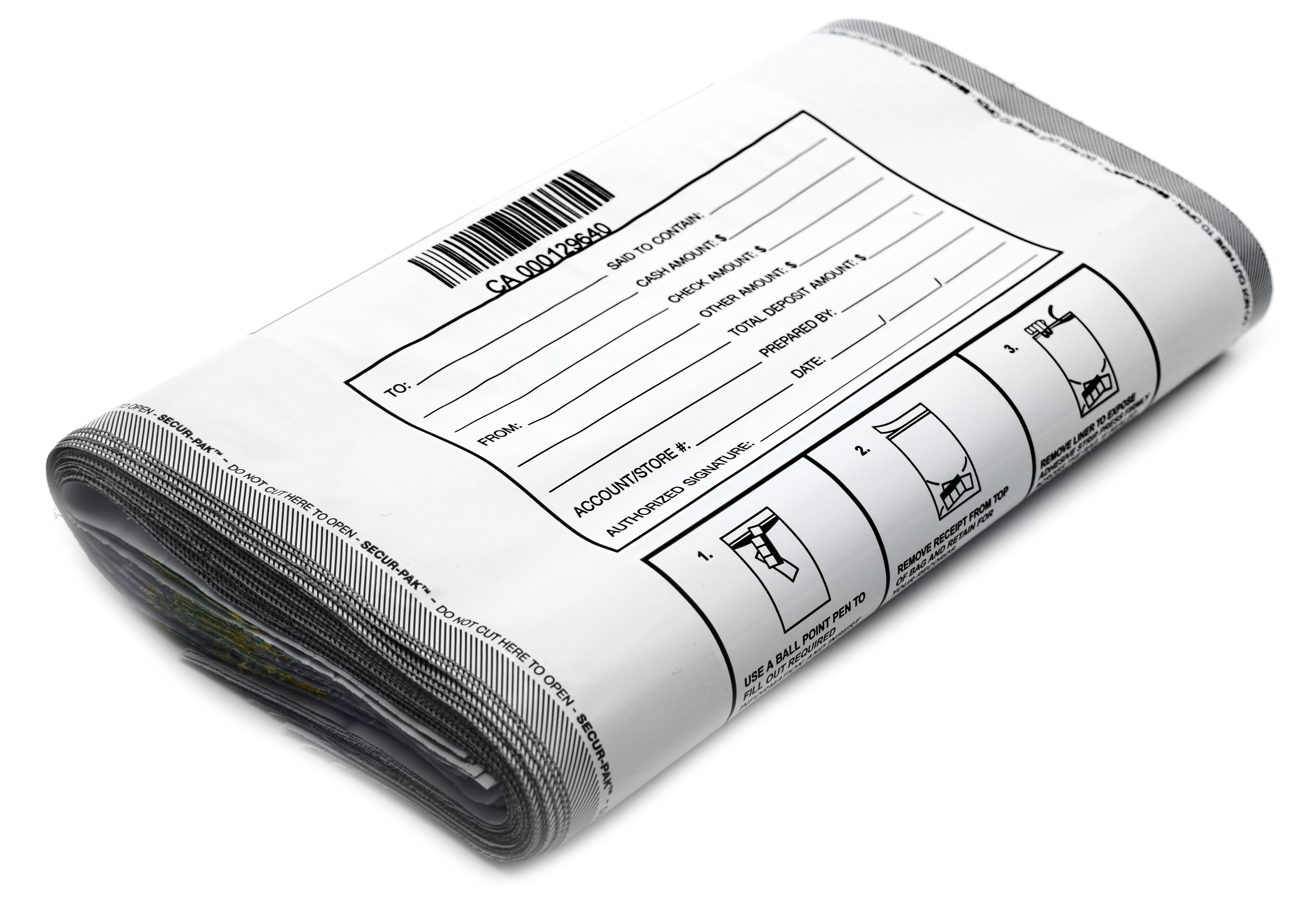 Level 4 Tamper-Evident Deposit Bag, 9"x12" Opaque, 100-Pack