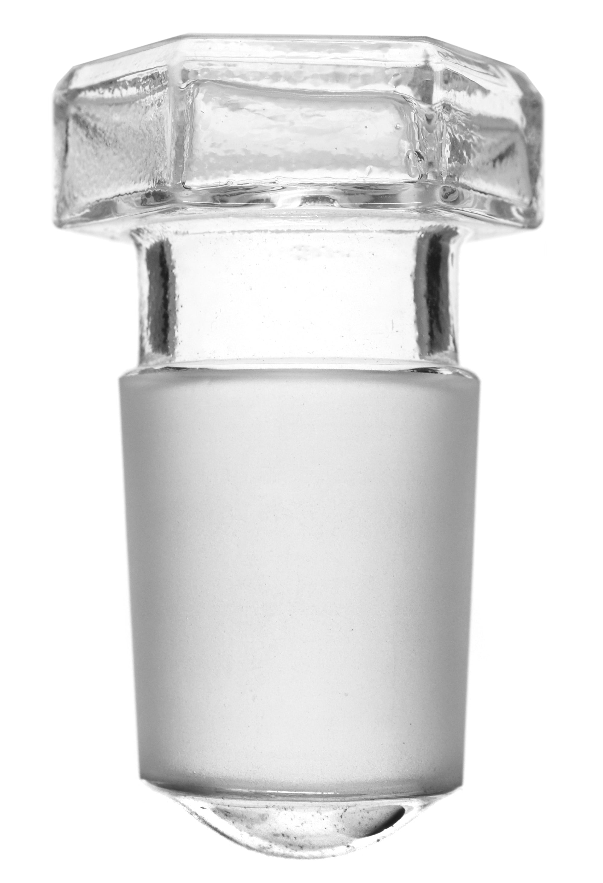Hexagonal Hollow Stopper with Round End, 29/32, Borosilicate Glass