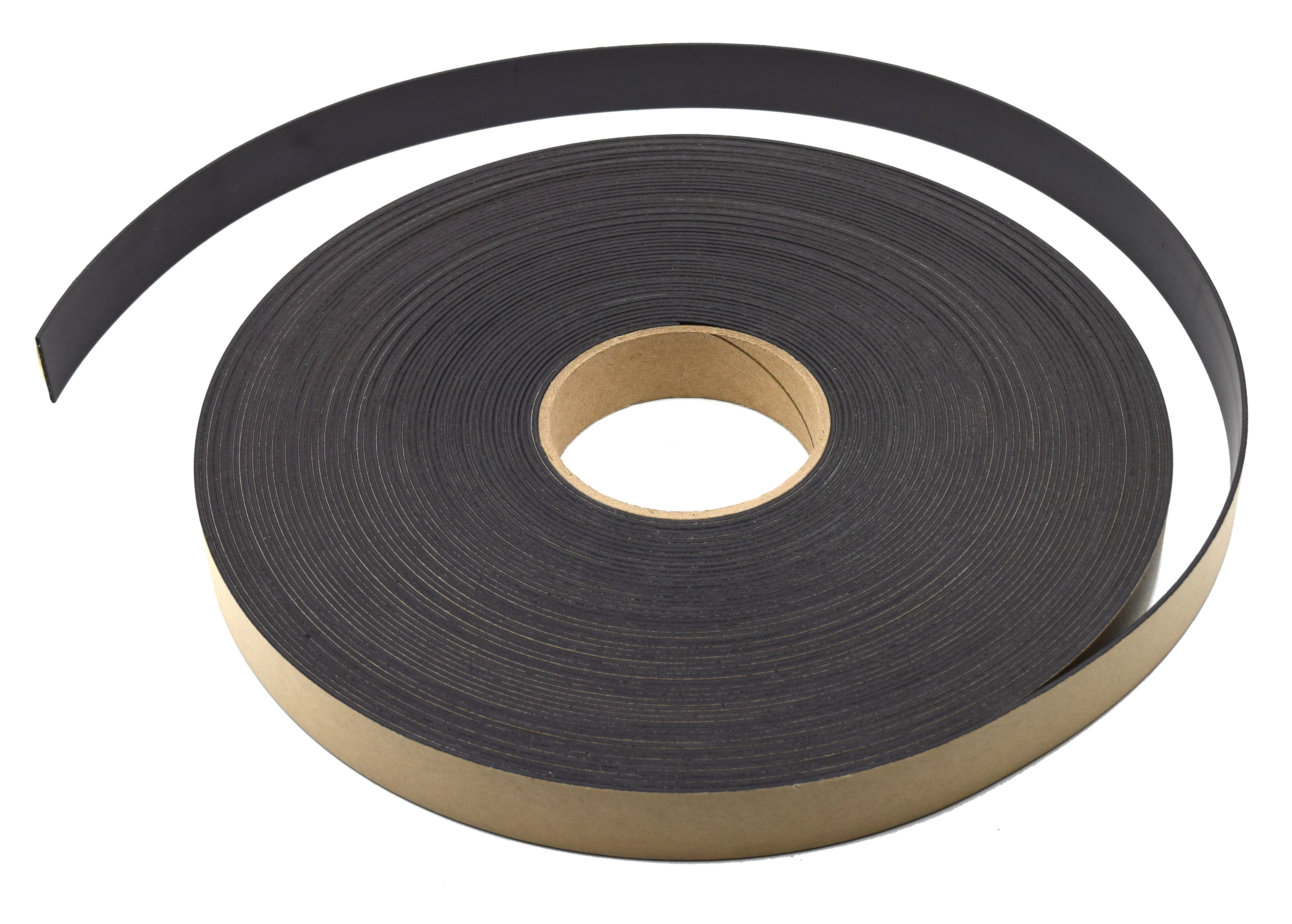 1" Flexible Adhesive Acrylic Magnetic Tape, 100ft Roll
