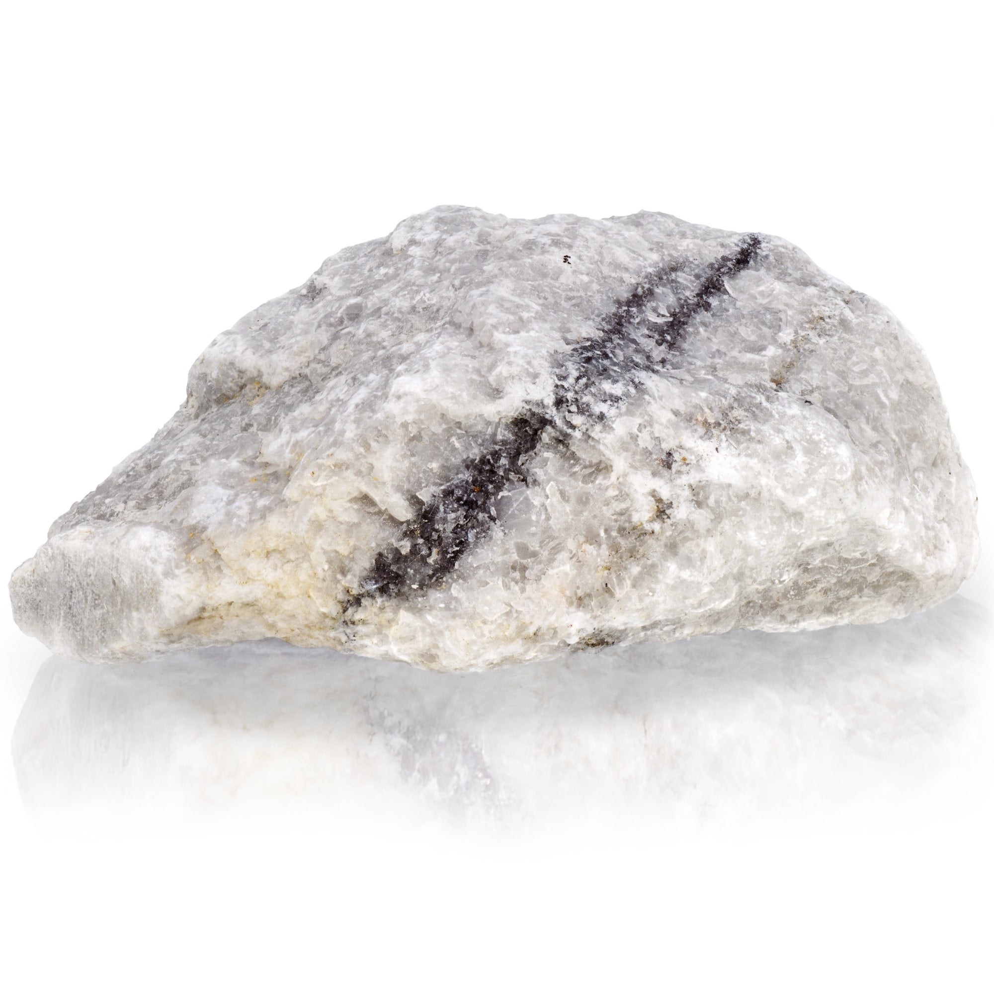 Raw Coarse Marble Metamorphic Rock Hand Sample, Approx 3 inch