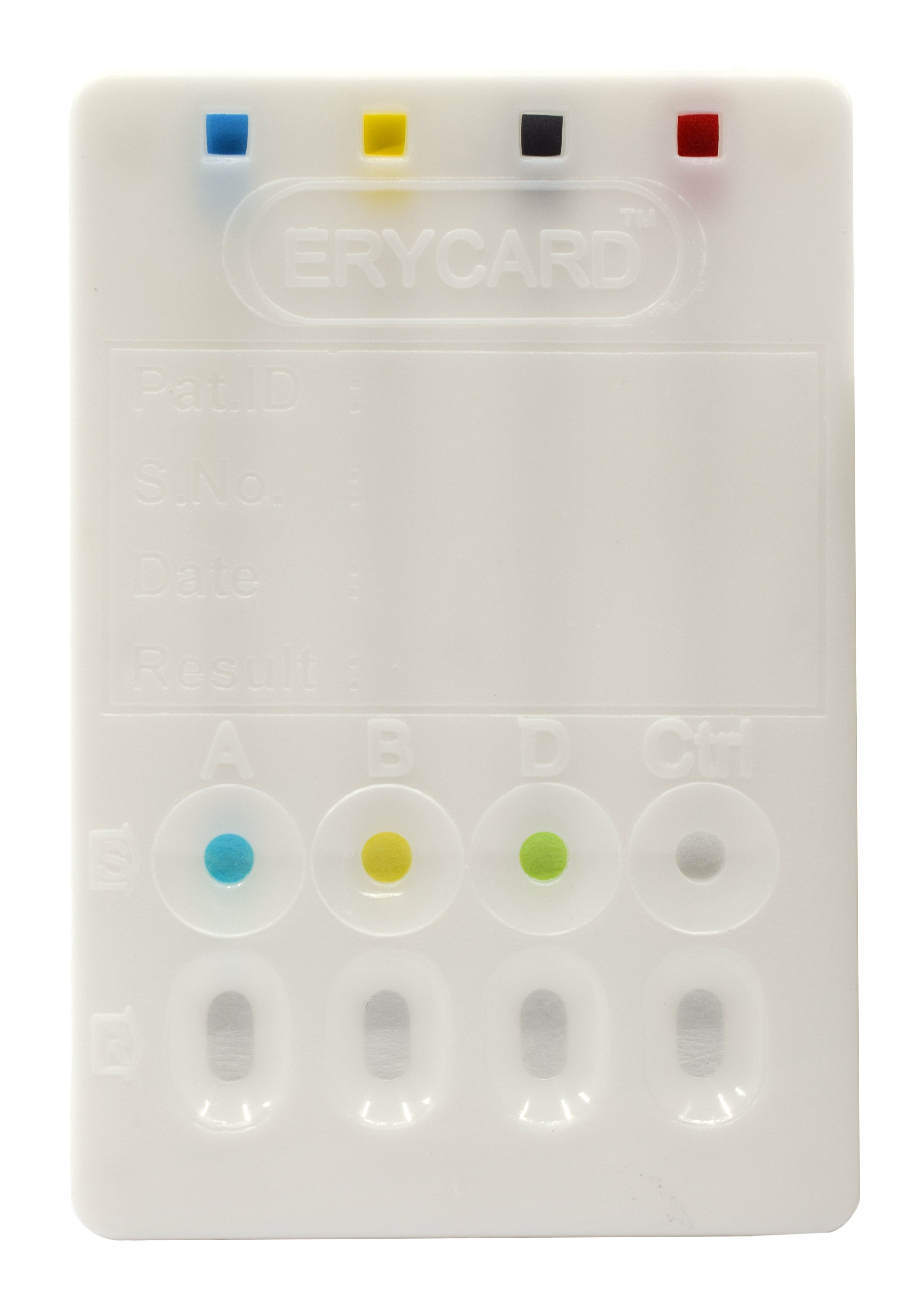 Erycard ABO/Rh Blood Typing Card for Classroom Use