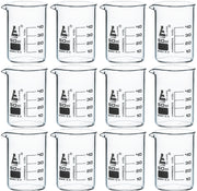 Low Form Borosilicate Glass Beaker, 12-Pack
