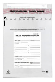 Tamper-Evident Inmate Property Bags, 12 x 16", Premium, 100-Pack