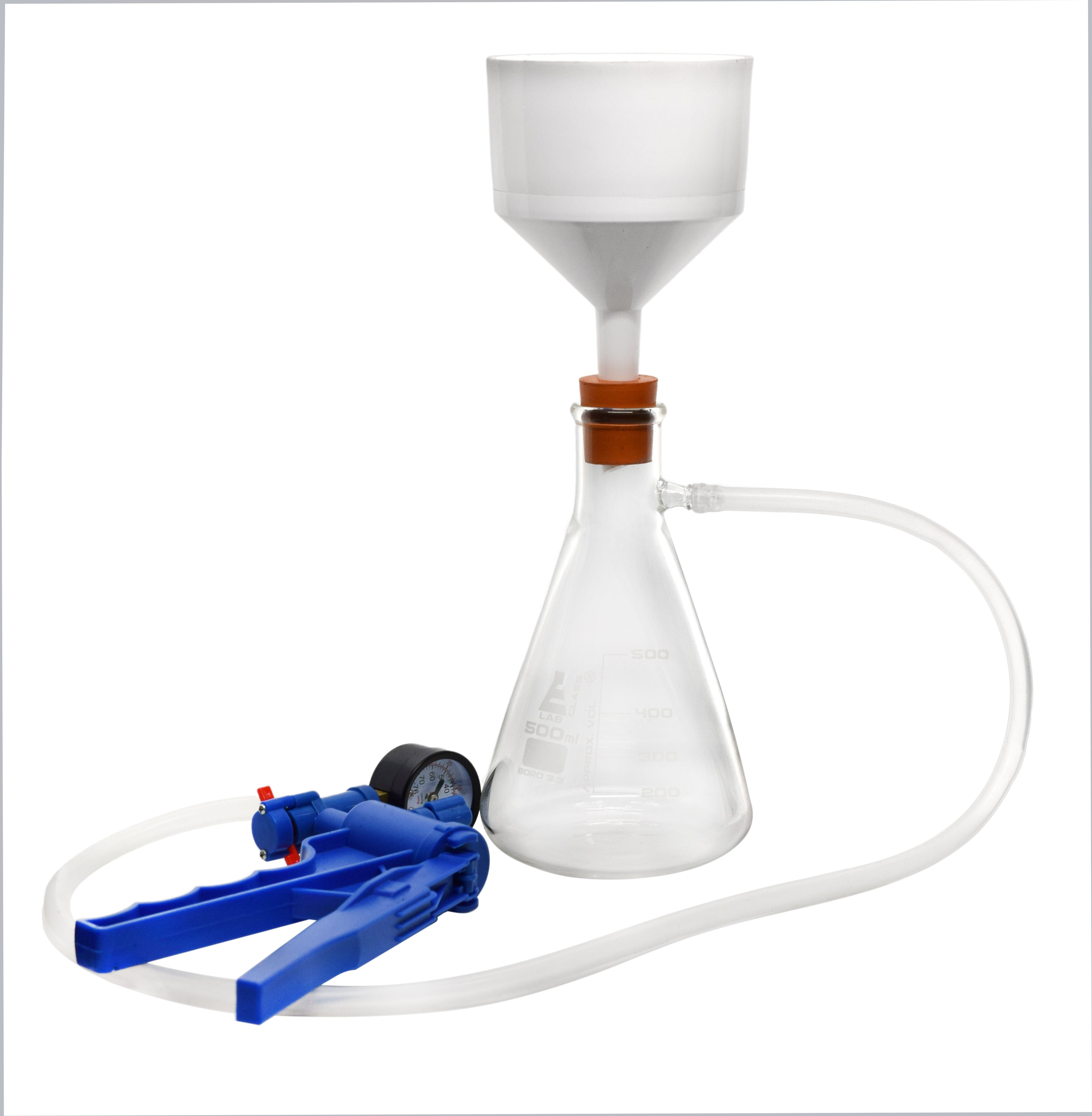 Complete Vacuum Filtration Kit with 500mL Flask