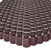 1000-Bulk Pack Amber Narrow Mouth HDPE Reagent Bottles for Light-Sensitive Substances, 30mL, -100 to 120°C