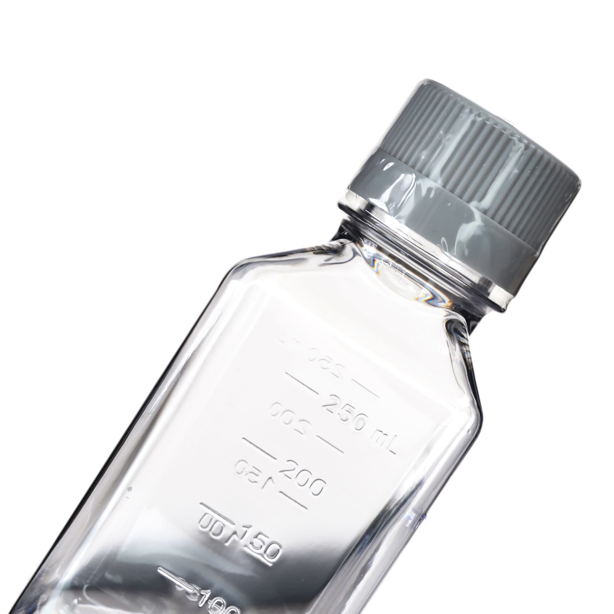 30-Pack Non-Sterile PET Media Bottles with HDPE Caps, 250mL