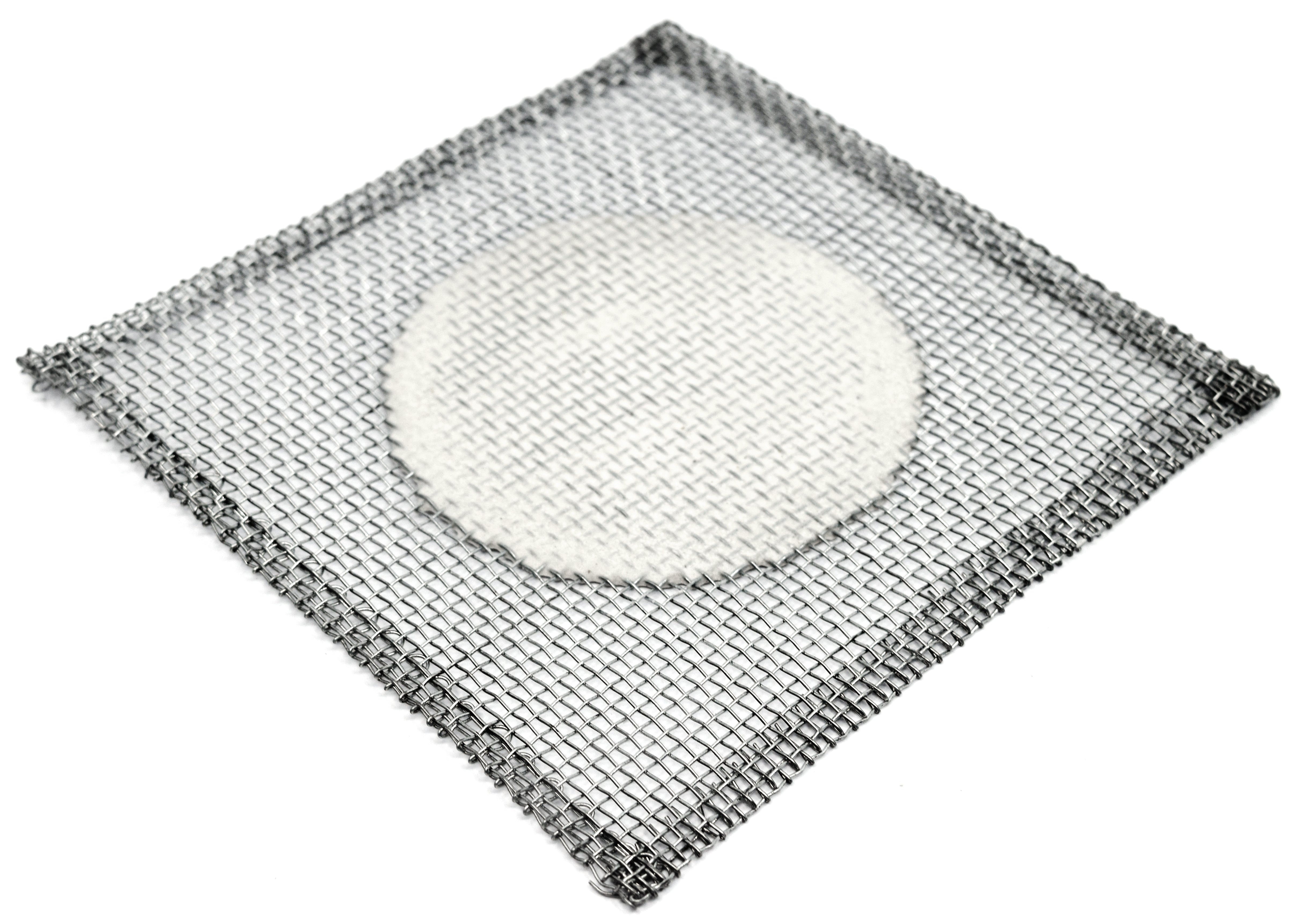 Iron Wire Gauze with Ceramic Center, 5 x 5", 10-Pack