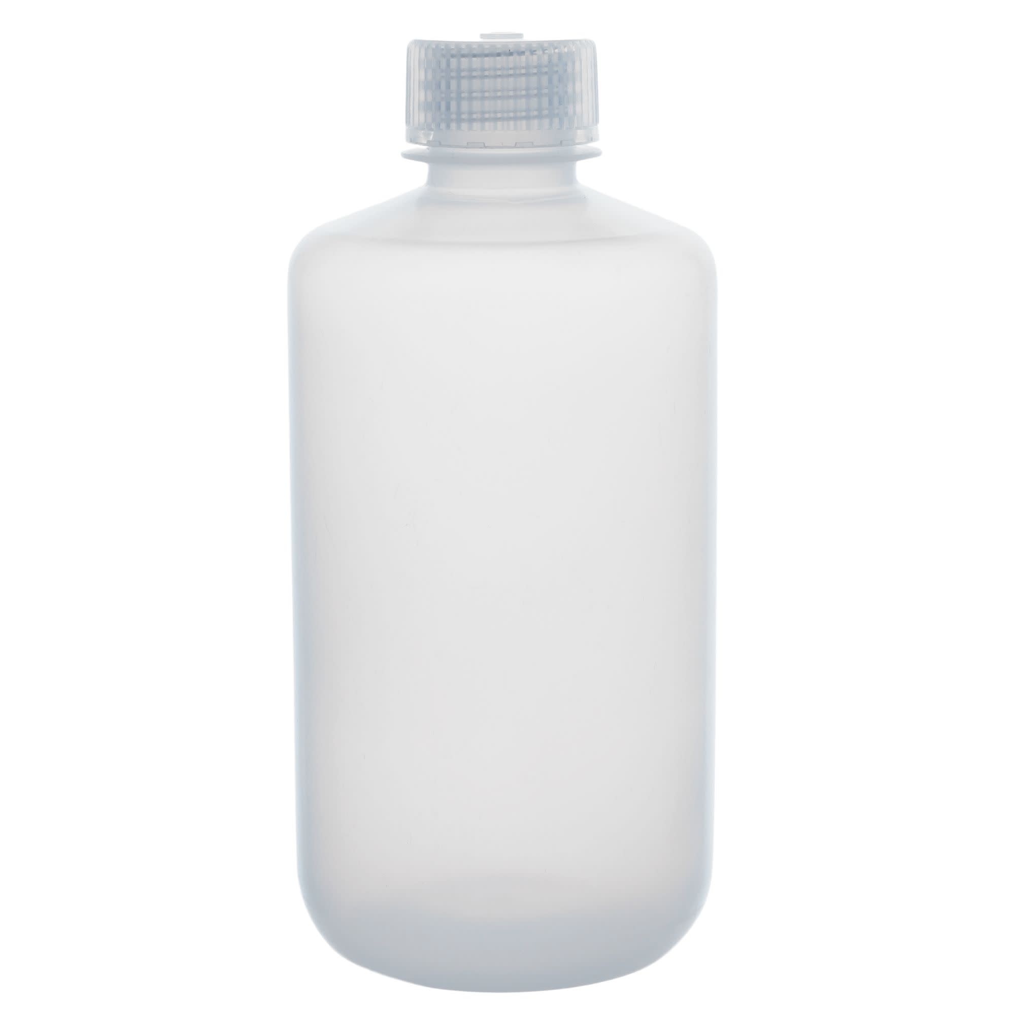 12-Pack Translucent Narrow Mouth LDPE Reagent Bottles with PP Caps, 250mL, -100 to 80°C