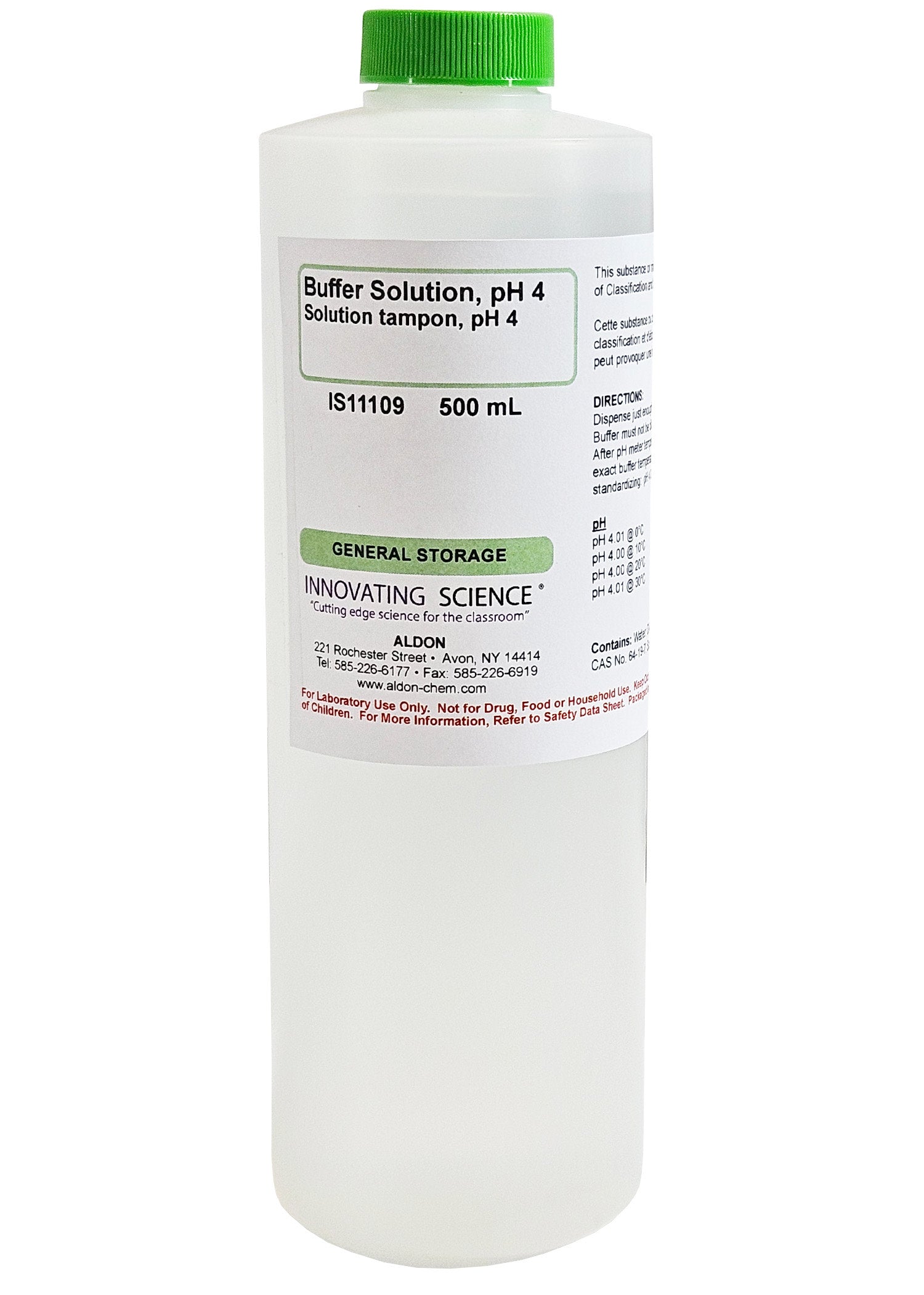 pH 4 Buffer Solution, 500mL