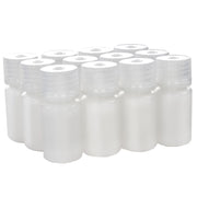 12-Pack Translucent Narrow Mouth HDPE Reagent Bottles with PP Caps, 15mL, -100 to 120°C