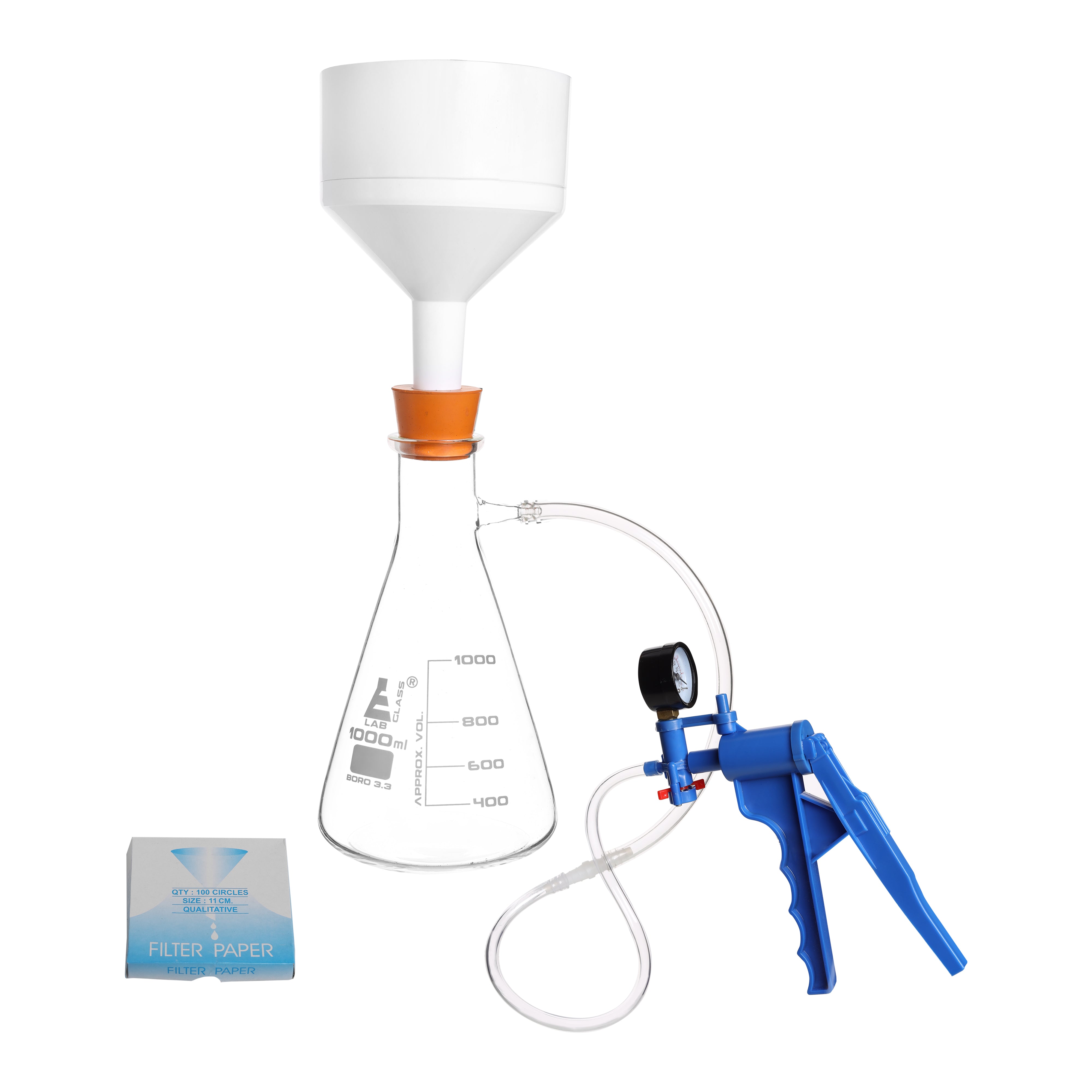 Complete Vacuum Filtration Kit with 1000mL Flask