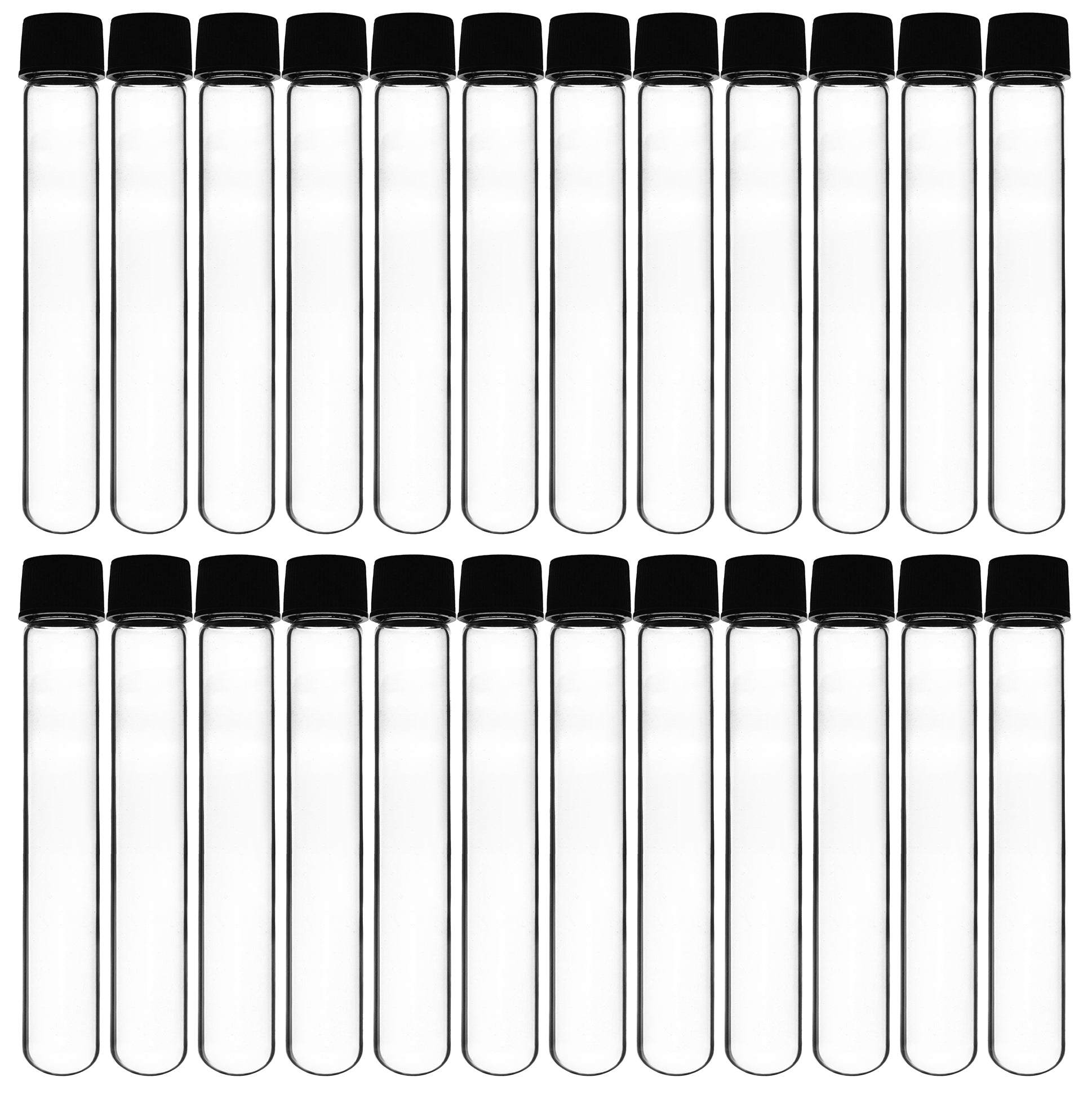 Round Bottom Borosilicate Glass Test Tube with Screw Cap