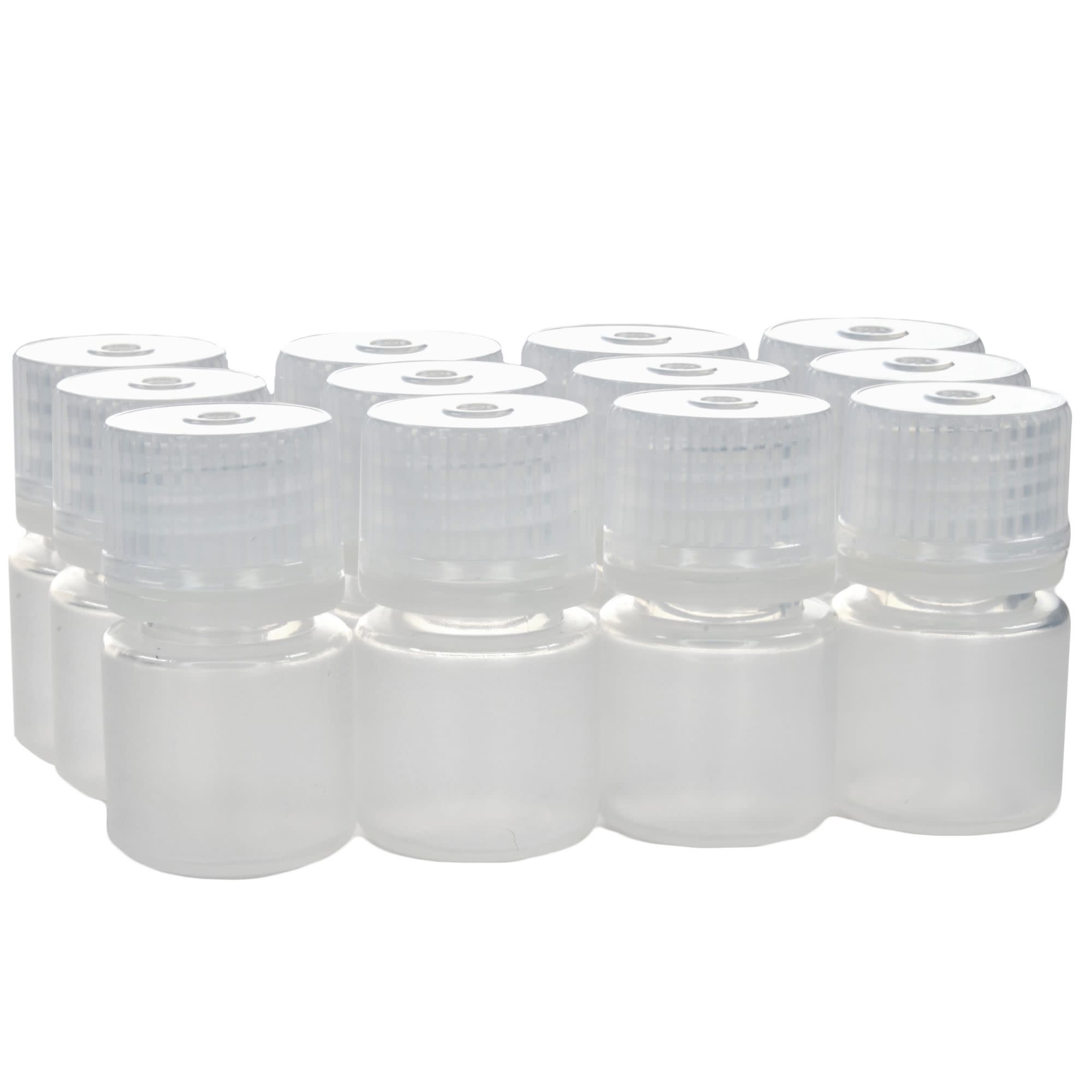 Narrow Mouth Polypropylene Reagent Bottle, Autoclavable Leak-Proof, 12-Pack