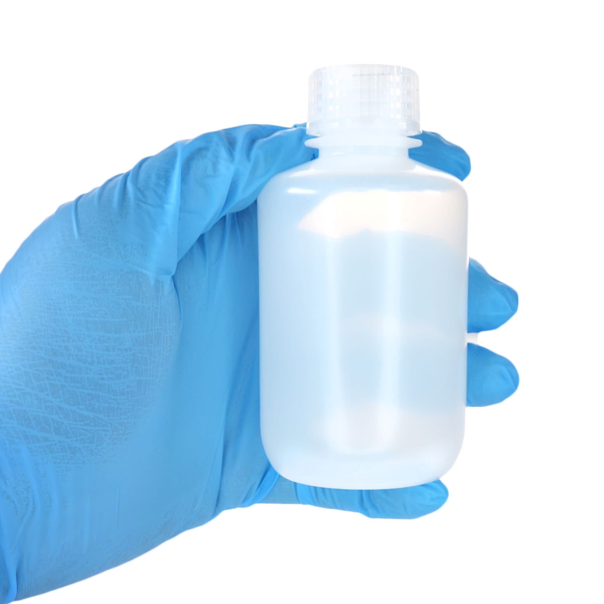 12-Pack Translucent Narrow Mouth LDPE Reagent Bottles with PP Caps, 125mL, -100 to 80°C
