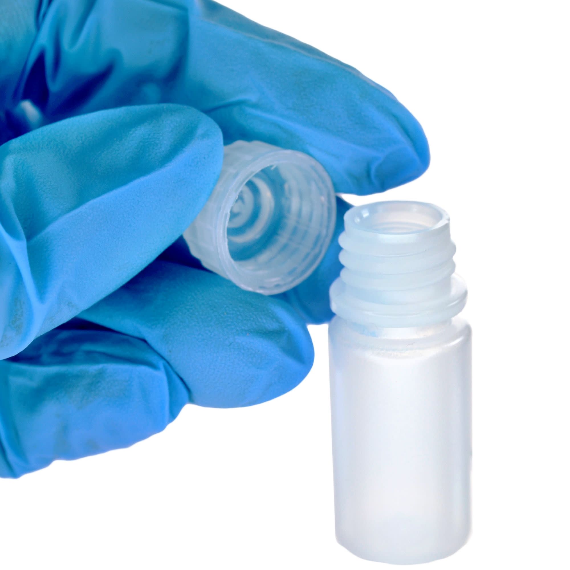 12-Pack Translucent Narrow Mouth LDPE Reagent Bottles with PP Caps, 4mL, -100 to 80°C