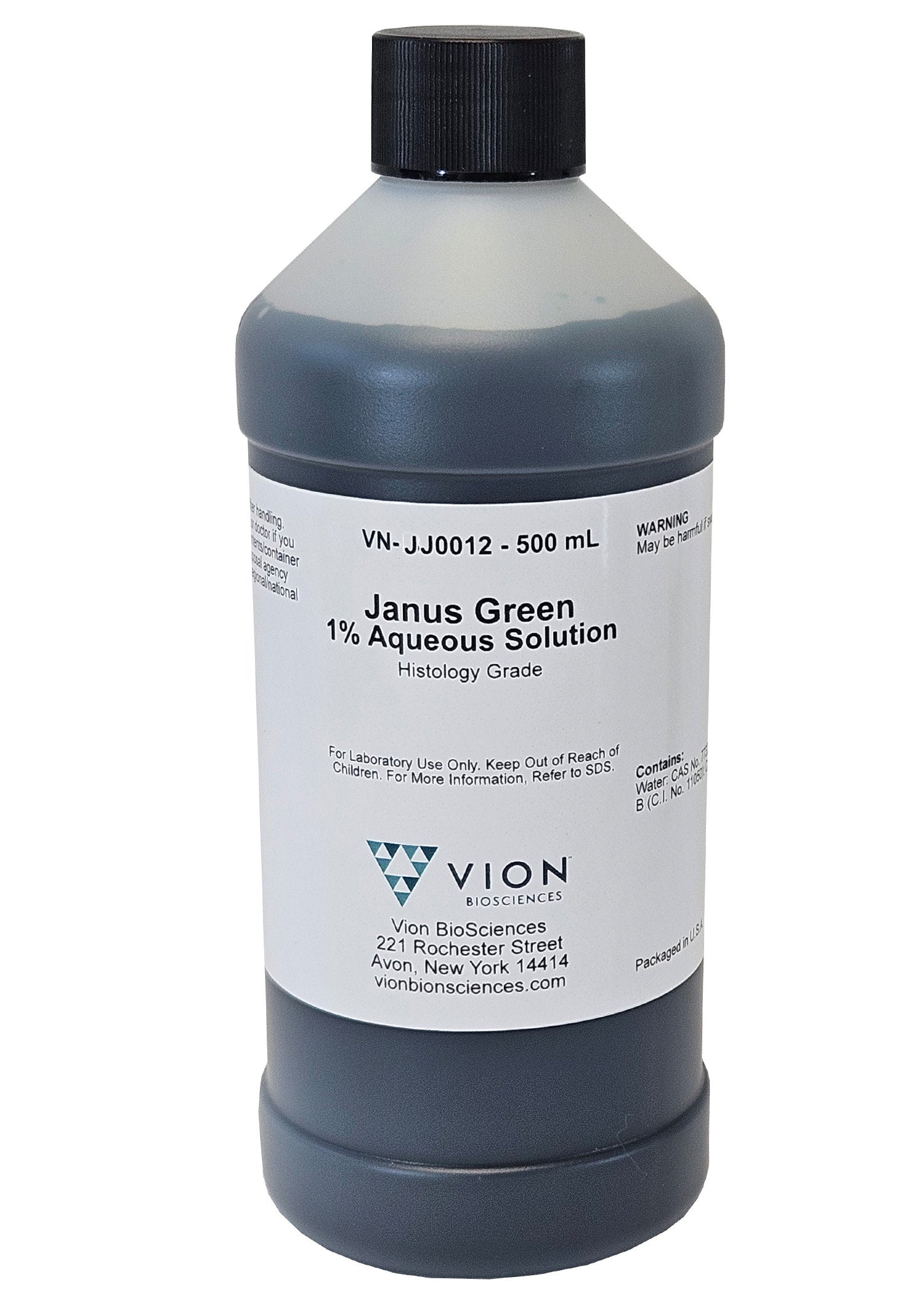 1% Janus Green B Mitochondria Visualization Stain Solution, 500mL