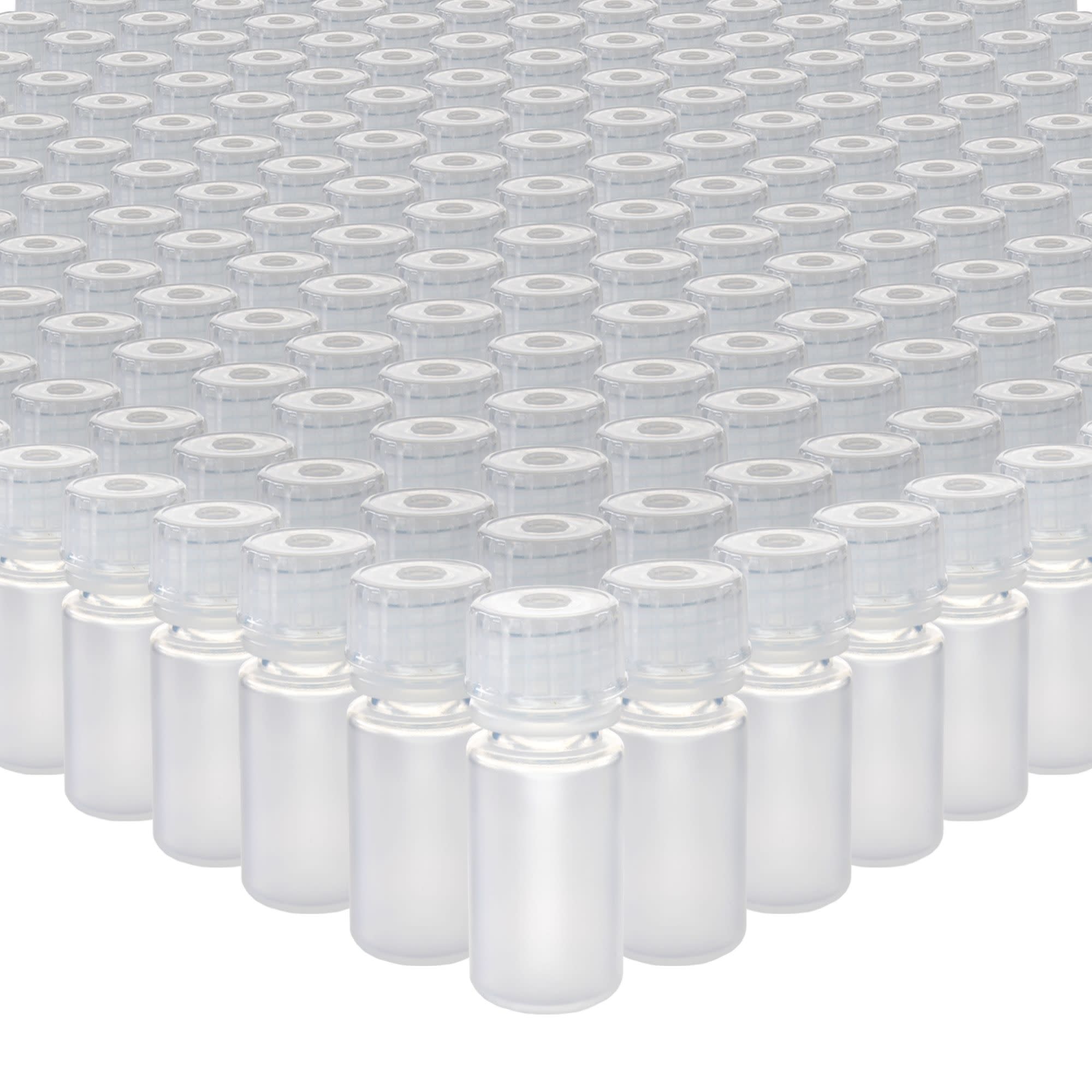 2000-Bulk Pack Autoclavable Narrow Mouth Polypropylene Reagent Bottles, 4mL, 0-135°C