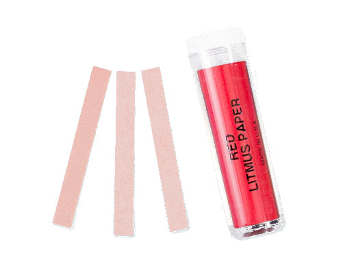 Red Litmus pH Test Paper for Base Detection