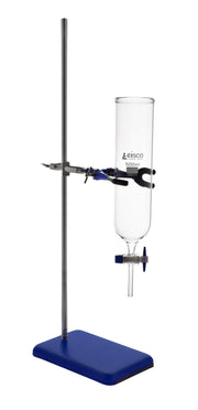 Borosilicate Glass Dropping Funnel with Support Stand, 500mL
